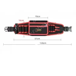 Red upgraded tool belt bag medium bag + mineral water hook