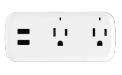 Smart socket LSPA11 one to two dual USB US standard